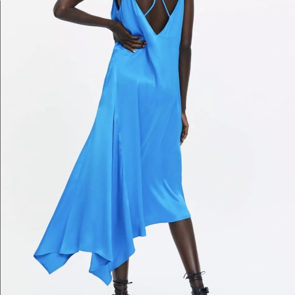 Zara satin Dress Size M NEW
